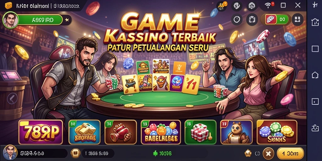 Tampilan screenshot utama 789RP menampilkan permainan Kasino yang mendebarkan.