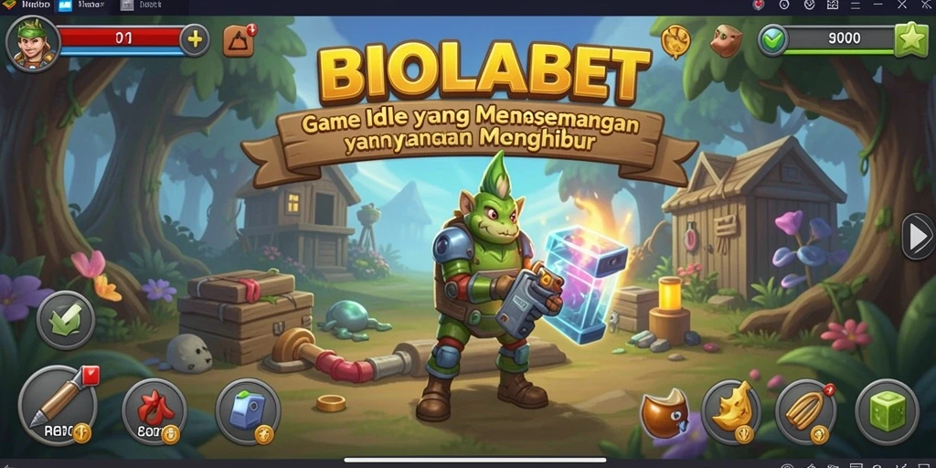 Tampilan gameplay Idle yang seru dan mengasyikkan.