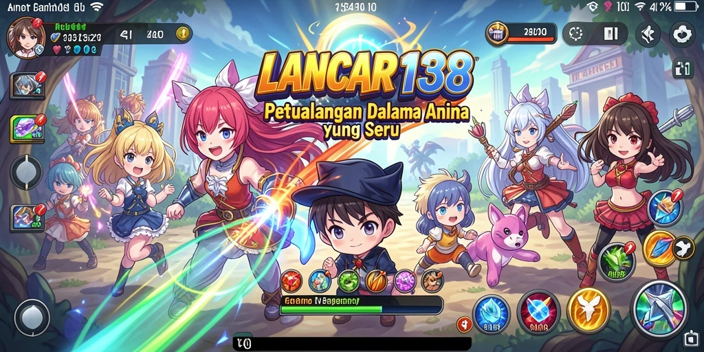 Tampilan gameplay seru dan karakter Anime yang menarik.