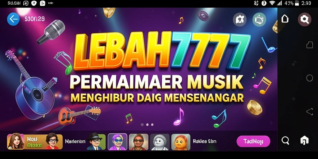 Tampilan gameplay LEBAH777 menunjukkan pengalaman musik yang mengasyikkan.