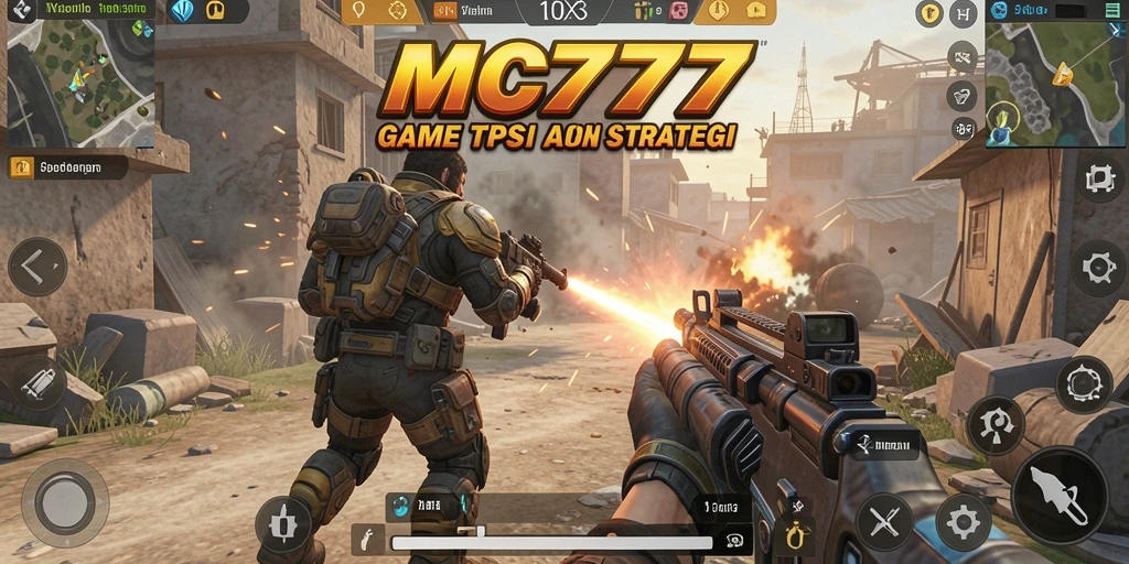 Tampilan gameplay seru dari MC777 di arena pertempuran TPS.
