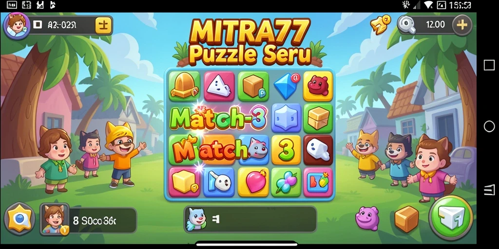 Tampilan gameplay MITRA77 yang menarik dan penuh warna.
