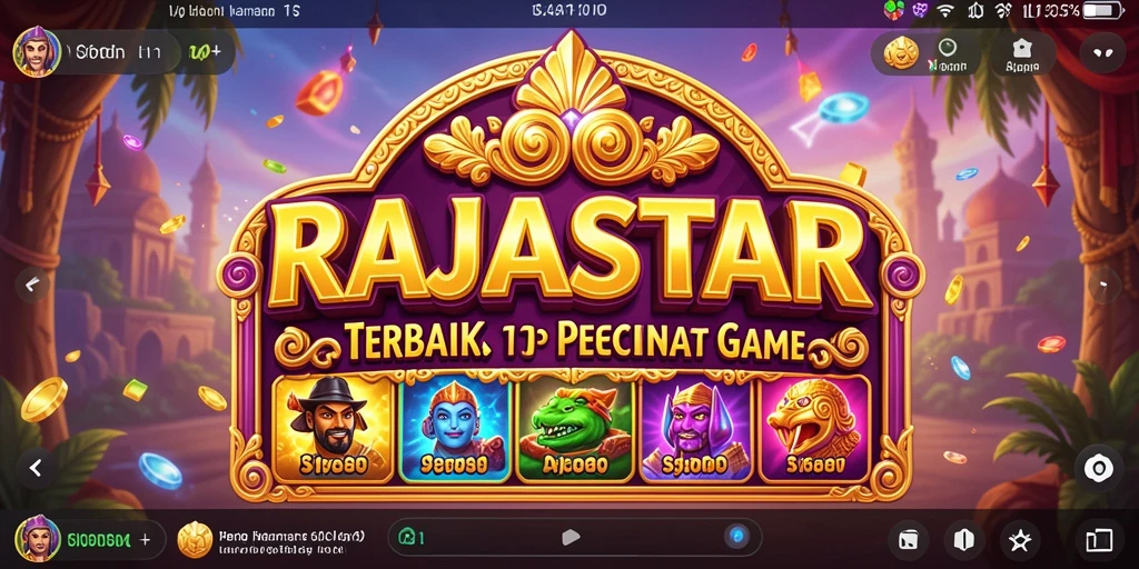 Tampilan gameplay menarik dari RAJASTAR dengan grafis slot terbaik.